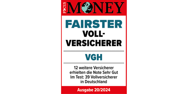 Siegel Fairster Vollversicherer | Focus Money | 2024