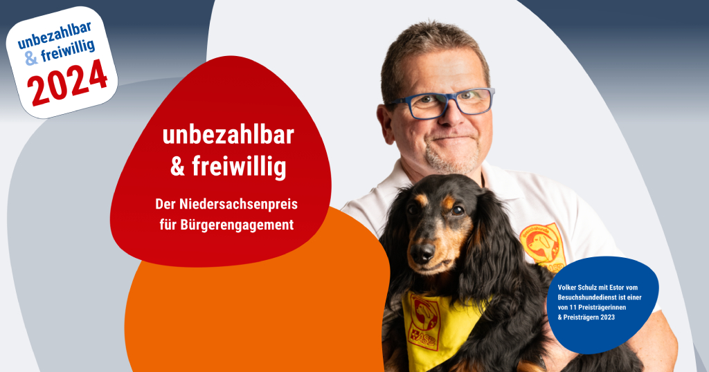 Illustration Niedersachsenpreis für Bürgerengagement - unbezahlbar und freiwillig 2024